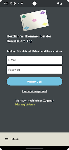 GenussCard Screen 2