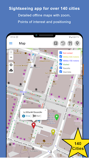Android application Sightseeing Bilbao screenshort