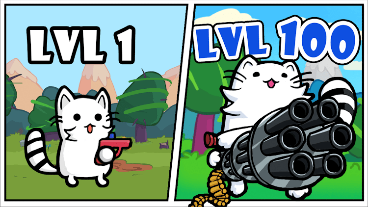 Cat shoot war: offline games - 48 - (Android)