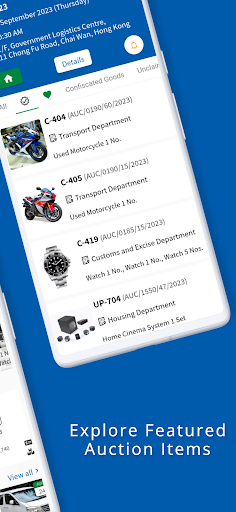 Government Auction Database Screen 3