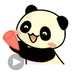Cover Image of Download Animated Cute Panda Stickers for WAStickerApps 1.0 APK