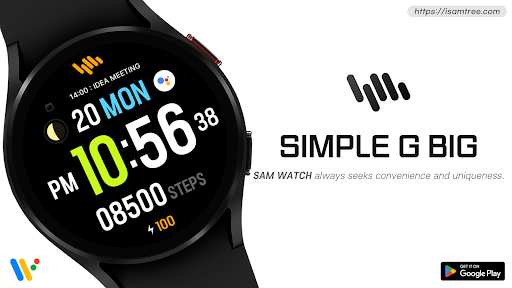 Android application SamWatch Simple G Big screenshort