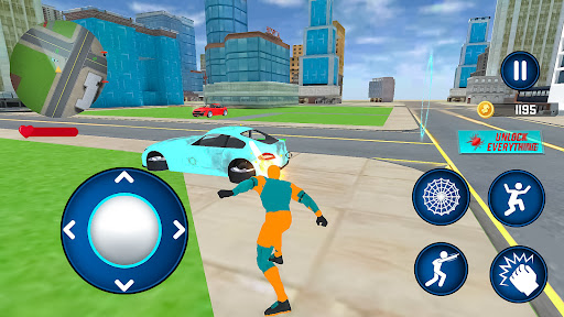 Android application Open World Rope Hero Game screenshort