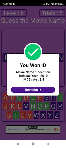 Guess The Movie Name Screen 2
