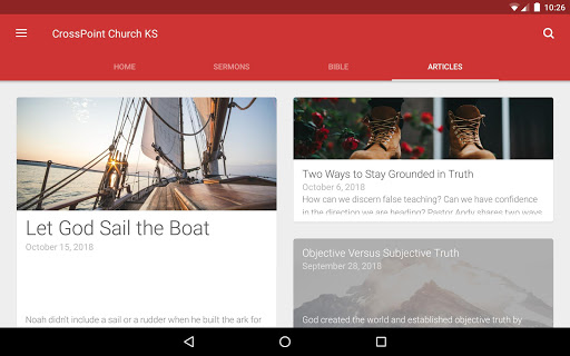 Screenshot of CrossPoint Church KS