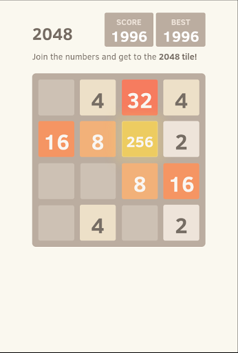 2048 4x4 5x5 Screen 2