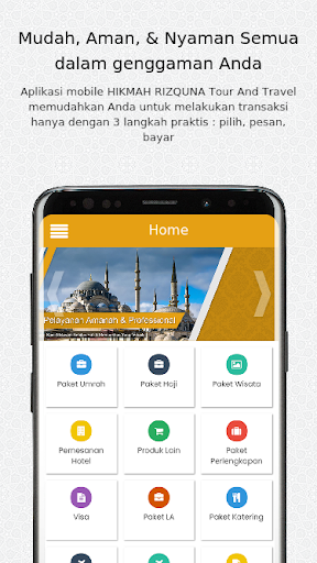 Android application HIKMAH RIZQUNA Tour And Travel screenshort