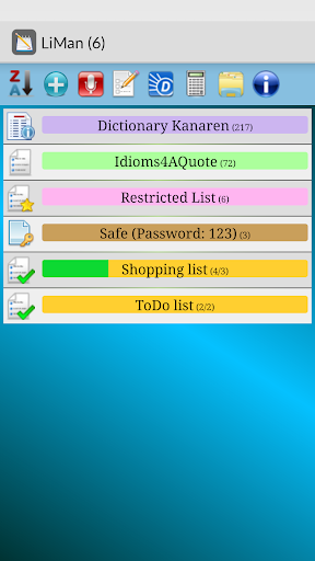 Android application LiMan Live-Style Manager screenshort