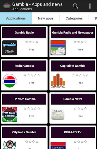 Android application Gambian apps screenshort