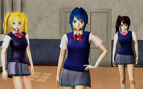 Anime nữ sinh cuộc sống sim 3D
