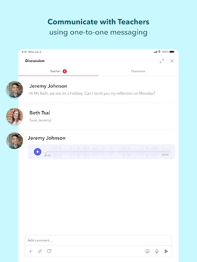 Screenshot of Toddle Student