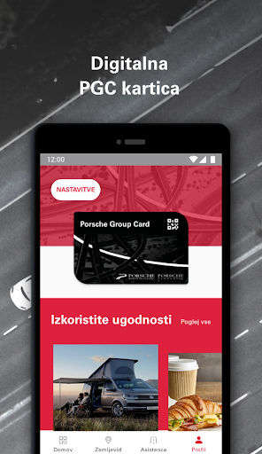 Android application Porsche Group Card screenshort