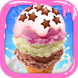Mouth-watering desserts - Fudge ice cream cone icon