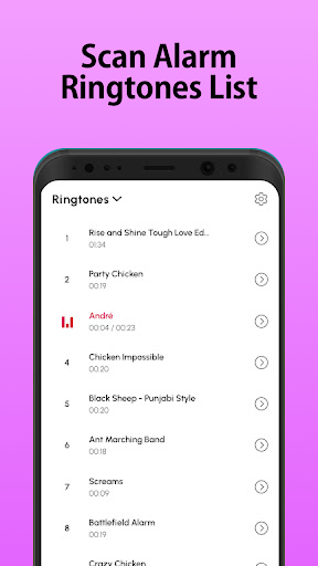 Android application Alarm Sounds & Ringtones screenshort