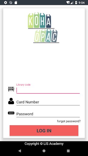 Android application Koha-Opac screenshort