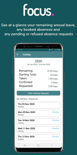 Focus Self Service Screen 2
