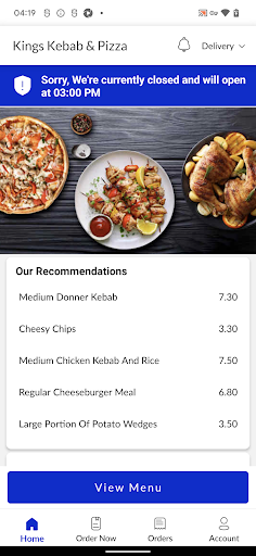 Kings Kebab and Pizza Screen 2
