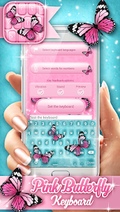 Pink Butterfly Keyboard For PC installation