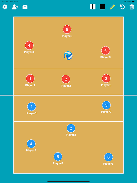 Imágen 4 Volleyball Tactic Board android