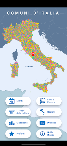 Android application Comuni d'Italia screenshort
