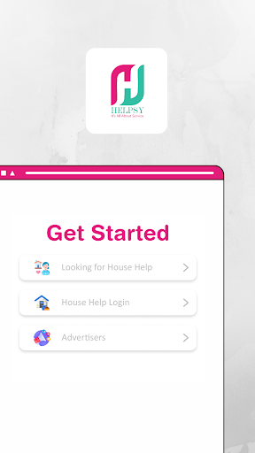Android application Helpsy screenshort