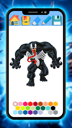 Venom super coloring man heroのおすすめ画像4