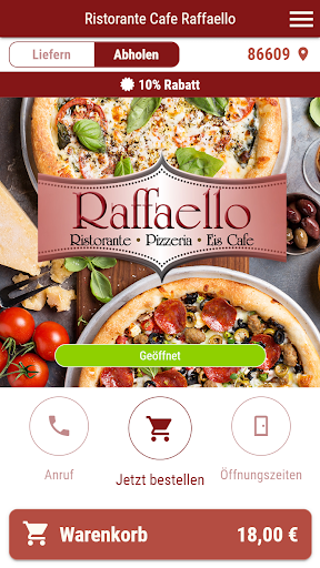 Android application Ristorante Cafe Raffaello screenshort