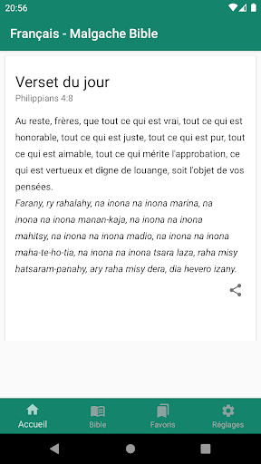 Android application French - Malagasy Bible screenshort