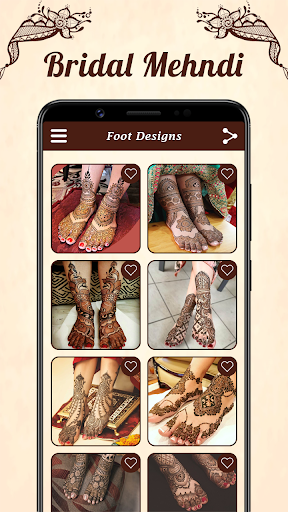Android application Mehndi designs for Bridal screenshort