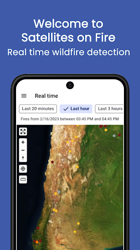 Android application Satellites on Fire screenshort