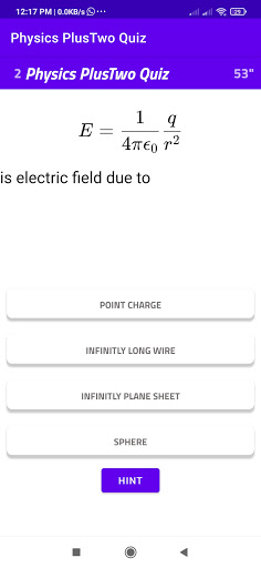Physics PlusTwo Quiz