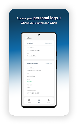 VisiPoint Passport Screen 2