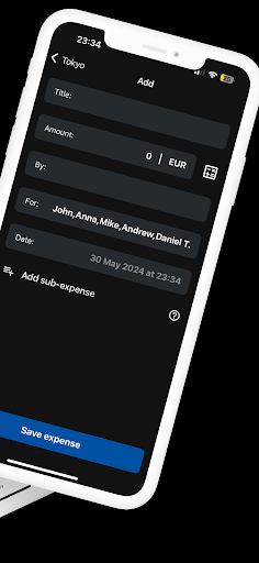 Divido - Split Group Expenses Screen 2