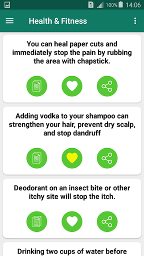 Life Hacks Screen 3