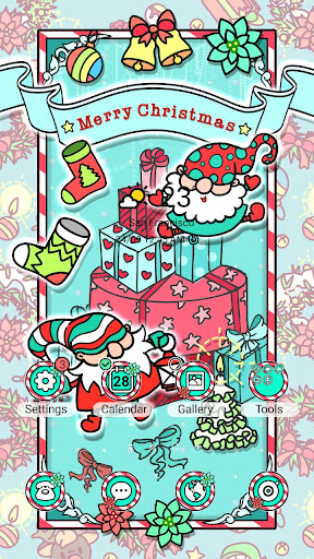 Android application Christmas Cartoon - Wallpaper screenshort