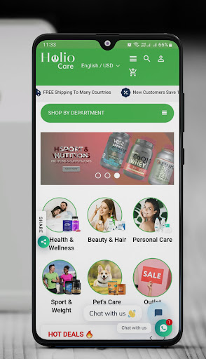 Android application HolioCare screenshort