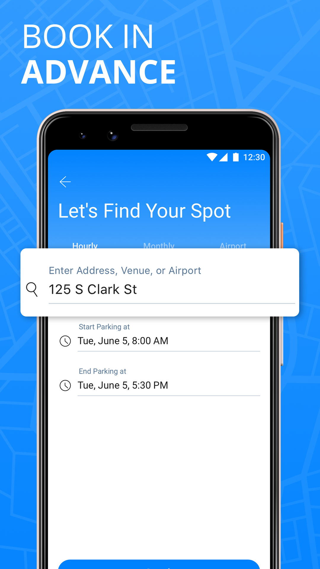 Android application SpotHero - Find Parking screenshort