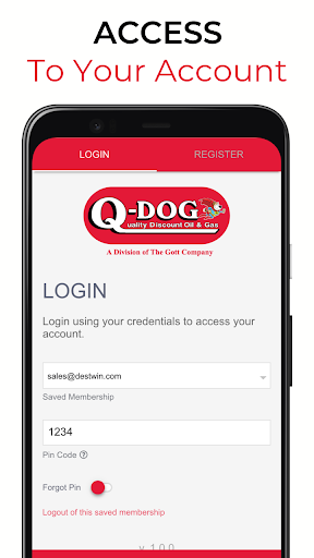 Android application Q-Dog Fuels screenshort