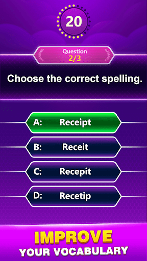 Spelling Quiz - Spell learning Trivia Word Game 1.7 screenshots 4