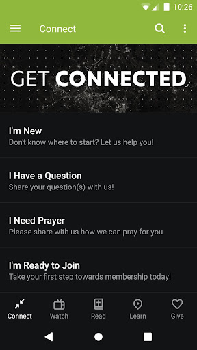 Android application Point of Mercy screenshort