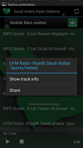 Saudi Arabia Radio Music News Screen 2