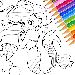Mermaid Coloring:Mermaid games Mod Apk
