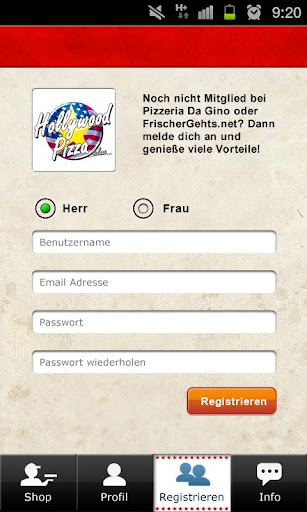 Hollywood Pizza Celle Screen 2