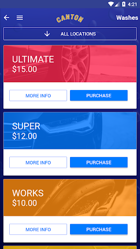 Canton City Car Wash Screen 3