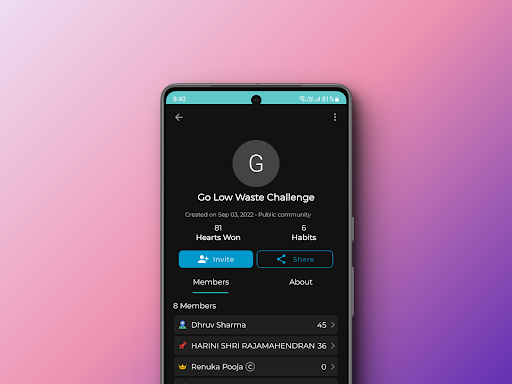 Android application Terrum (Previously Iku) screenshort
