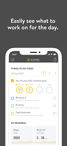 HD Fitness Online Screen 2