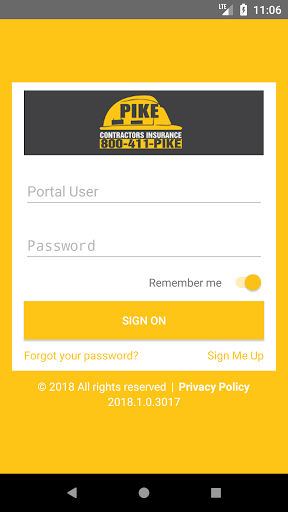 Android application Pike Insurance Services Online screenshort