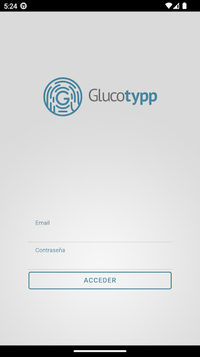 Android application Glucotypp screenshort