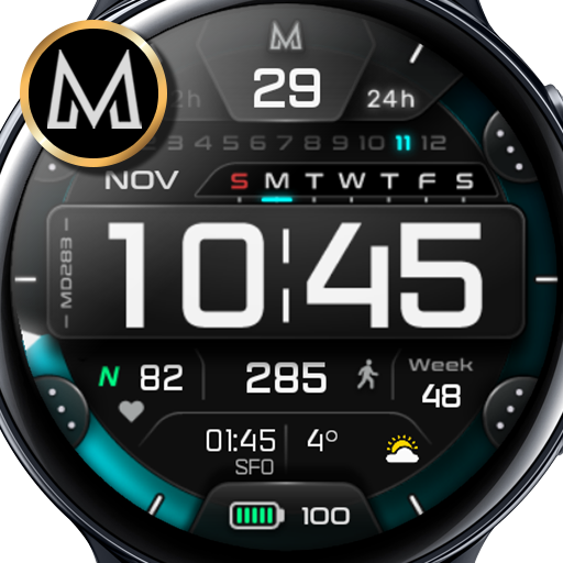 MD283: Digital watch face