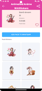 Animated Anime Stickers for WA